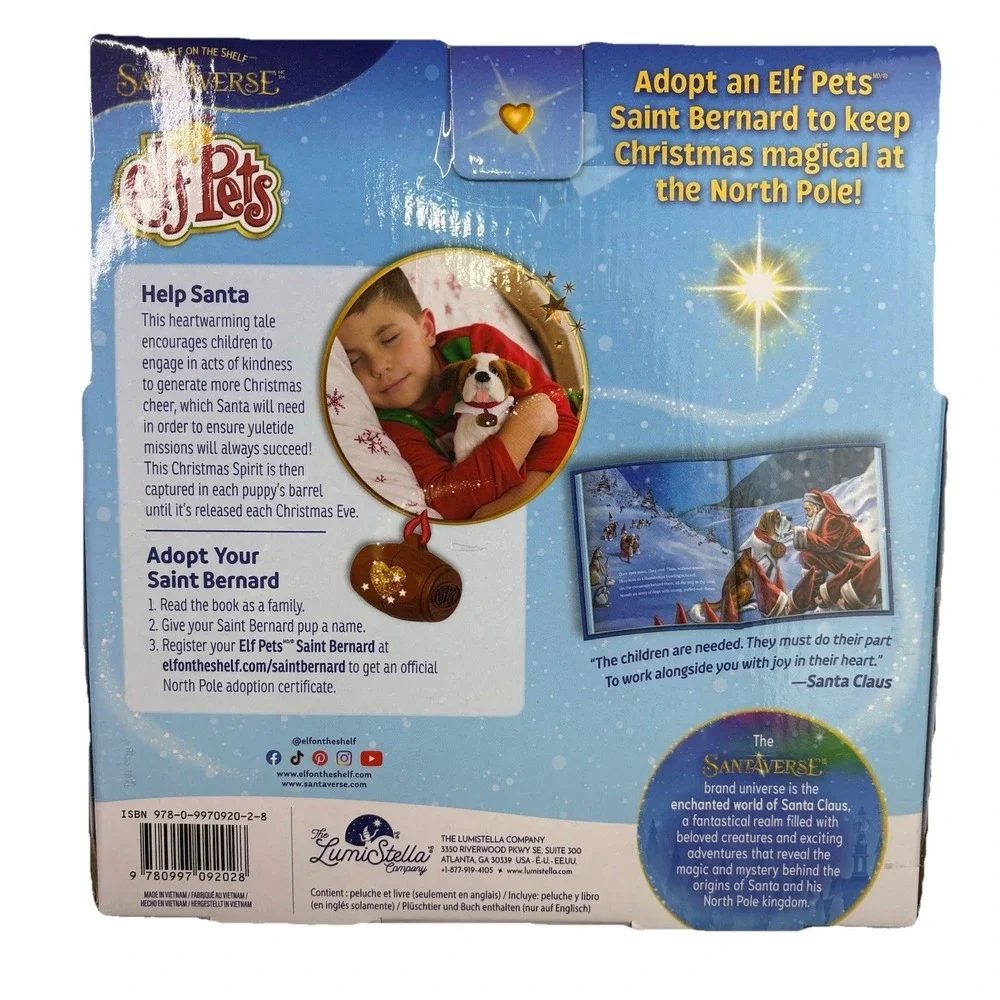 The Elf on the Shelf Pets A St. Bernard Tradition Plush